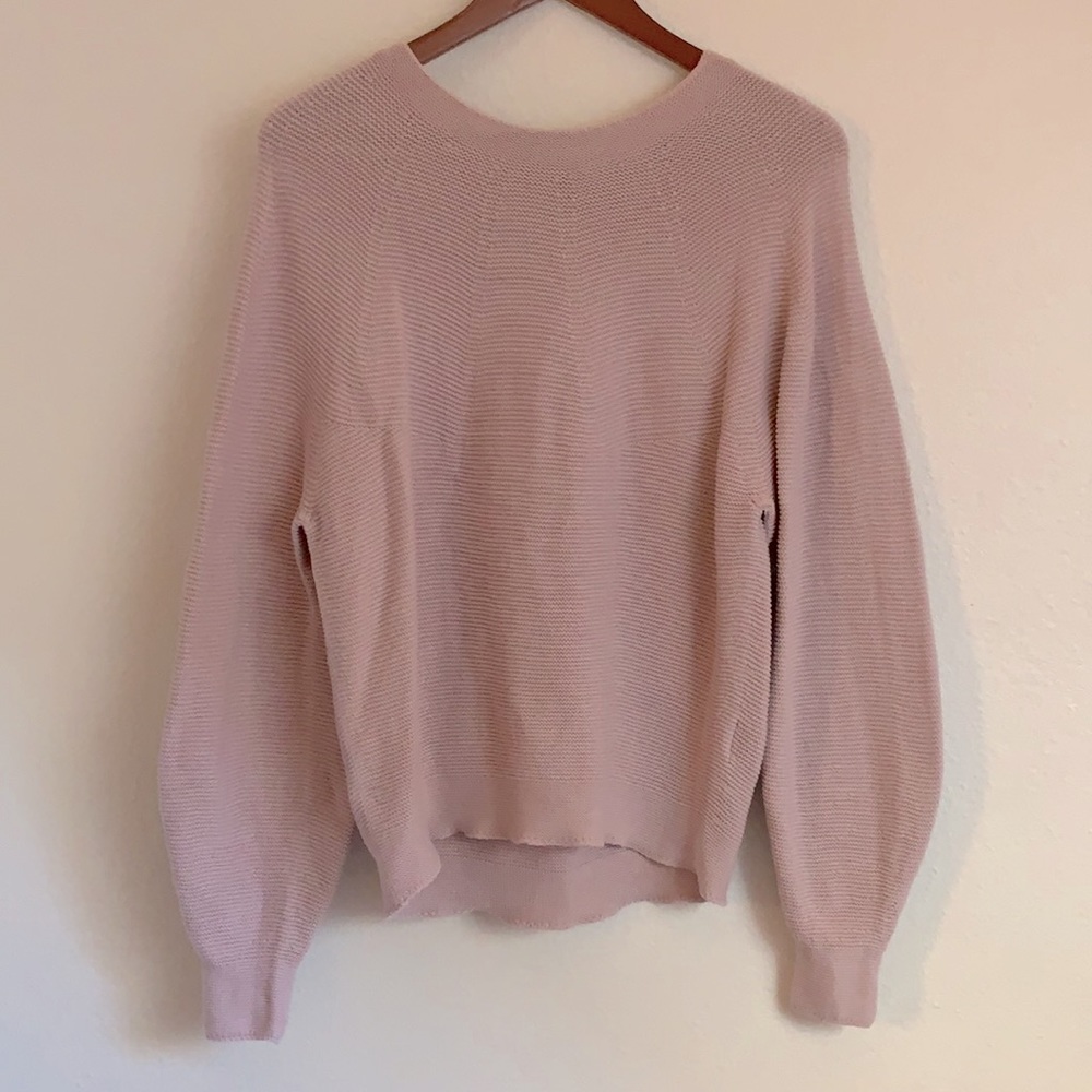 Oversized pink sweater